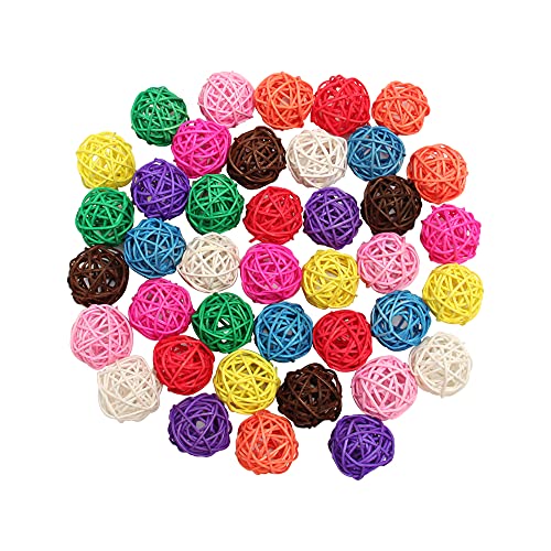 Pilikoll 40 Stück Bird Rattan Kugeln Spielzeug 3cm Gemischte RattanKugeln Rattankugeln Deko Rattan Kugel Tischdeko für DIY für Papageien, Bird Spielzeug,DIY Handwerk, Blumenschmuck Pilikoll 40 Stück Bird Rattan Kugeln Spielzeug 3cm Gemischte RattanKugeln Rattankugeln Deko Rattan Kugel Tischdeko für DIY für Papageien, Bird Spielzeug,DIY Handwerk, Blumenschmuck von Pilikoll