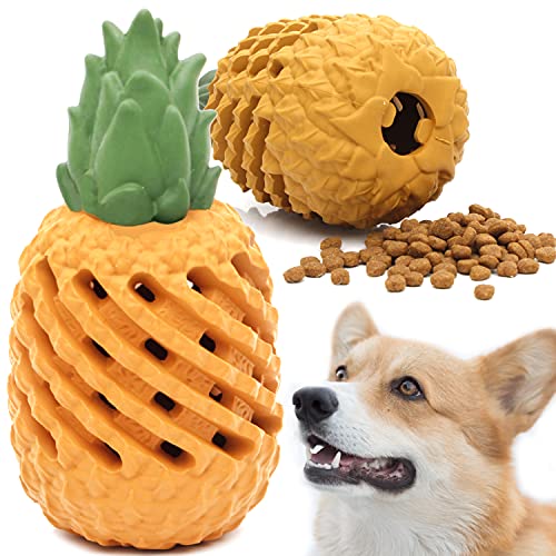 Youngever Ananas-Leckerli-Spielzeug für Haustiere, Zahnreinigung, Kauen, Apportieren, Robustes Spielzeug für Aggressive Kauer, Leckerli-Spender (groß, 16 cm) Youngever Ananas-Leckerli-Spielzeug für Haustiere, Zahnreinigung, Kauen, Apportieren, Robustes Spielzeug für Aggressive Kauer, Leckerli-Spender (groß, 16 cm) von Youngever