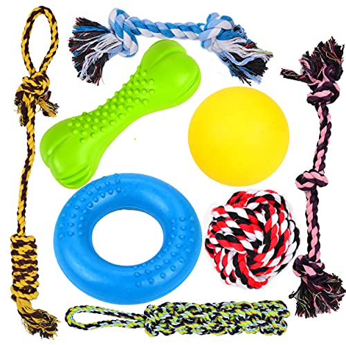 Youngever 8er Pack Hundespielzeug Set für Welpe Hunde, Welpenspielzeug Welpen Zahnen Spielzeug Hund Seil Kauspielzeug Youngever 8er Pack Hundespielzeug Set für Welpe Hunde, Welpenspielzeug Welpen Zahnen Spielzeug Hund Seil Kauspielzeug von Youngever