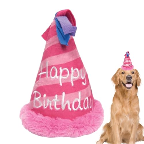 Youngwier Hund Kauspielzeug Geburtstag Hundespielzeug Happy Birthday Hundekuchen Plüsch Kuchen Hundespielzeug Für Hundetorte Toys Deko Interaktives Geschenk Weiches Plüsch Hundespielzeug von Youngwier