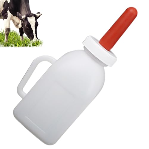 Youngwier Kalberflaschen Und Sauger, Sauger-Flasche für Lämmer, Präzisions-Flaschensauger Für Ziegen Lämmer Kälber Und Schafe von Youngwier