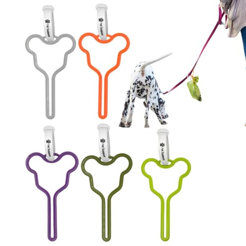 Youngwier Kotbeutelhalter, Hundekotbeutelspender - 5 Stück Haustierleinen-Trägerclip - Hundekotbeutelspender, Halter für Hundekotbeutel zum Spazierengehen, Laufen, Fahrradzubehör Youngwier Kotbeutelhalter, Hundekotbeutelspender - 5 Stück Haustierleinen-Trägerclip - Hundekotbeutelspender, Halter für Hundekotbeutel zum Spazierengehen, Laufen, Fahrradzubehör von Youngwier