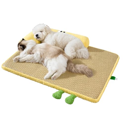 Youngwier Kühlmatte Für Hunde - Geflochtene Hundebettmatte | Tragbares Leichtes Haustierzubehör Für Innen Außen Haushalt Wohnung Sofa von Youngwier
