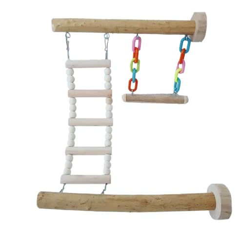 Youngwier Papageien-Trainingsbrücke | -Vogelständer für Papageien, Äste, Nymphensittichkäfig, Schaukel, Spielzeug, Papageien-Puzzle-Spielzeug Youngwier Papageien-Trainingsbrücke | -Vogelständer für Papageien, Äste, Nymphensittichkäfig, Schaukel, Spielzeug, Papageien-Puzzle-Spielzeug von Youngwier