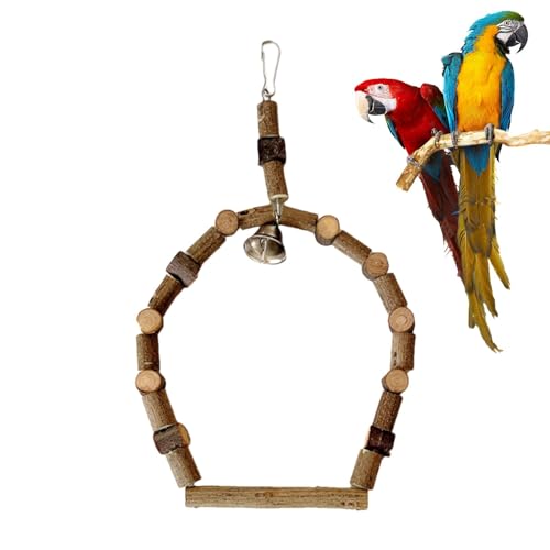 Youngwier Vogelschaukel-Kauspielzeug,Vogelschaukelspielzeug - Robuster Käfigstab aus zum Kauen | Vogelkauspielzeug mit konvexer Textur für Sittiche, Nymphensittiche, Wellensittiche, Turteltauben von Youngwier