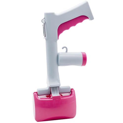 Hundekotsammler Tragbare Hundekotgreifer für Unterwegs Hundekotzange für Hundekotbeutel Dog Pooper Scooper mit Kotbeutel Robust Hundeschaufel Hunde Katze Kotschaufel Hundekotschaufel (Roserot) von Youning