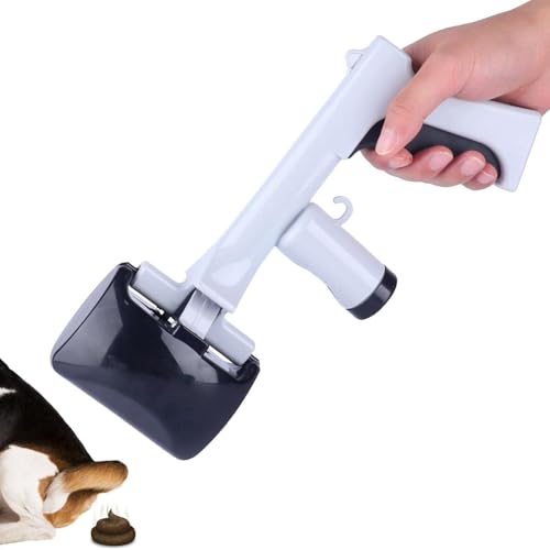 Hundekotsammler Tragbare Hundekotgreifer für Unterwegs Hundekotzange für Hundekotbeutel Dog Pooper Scooper mit Kotbeutel Robust Hundeschaufel Hunde Katze Kotschaufel Hundekotschaufel (Schwarz) von Youning
