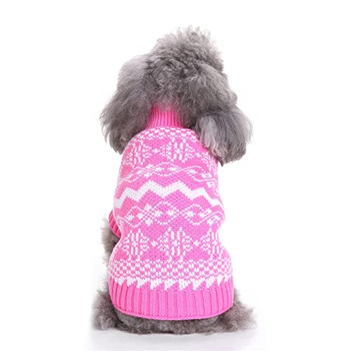 Weihnachten Hundepullover Winter Warmer Hund Katze Pullover Kleidung Haustier Mantel Kostüm Welpenpullover Hundepulli Bekleidung für Kleine Mittelgroße Hunde Hund Haustierpullover Strickpullover von Youning