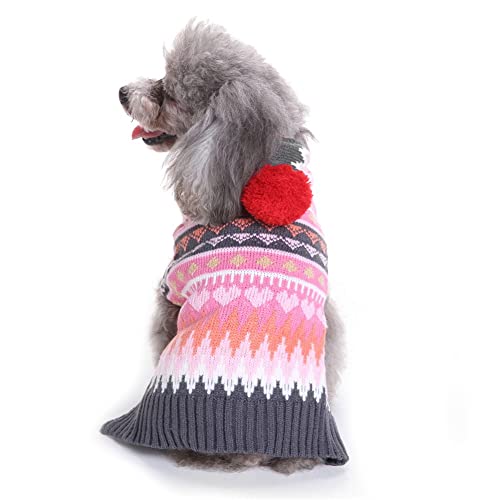 Youning Hund Hundepullover Hundepulli Hundekleidung Haustier Winter Strickpullover Sweater Hund Pullover Weihnachten Pullis Kostüme für Kleinen Großen Hund Katze Warme Hund Winterkleidung von Youning