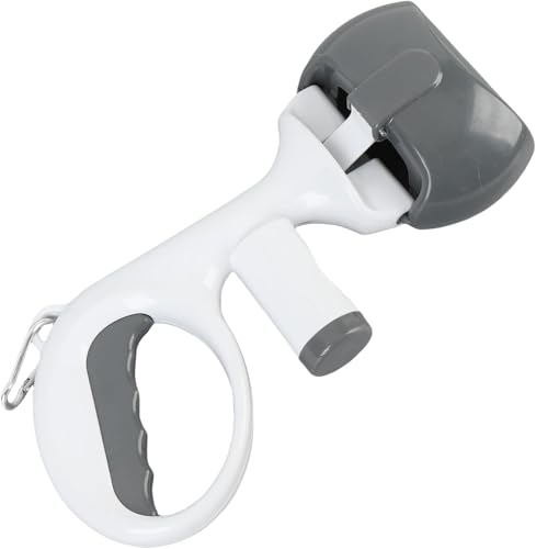 Youning Tragbare Hundekotgreifer Hundekotsammler Kotschaufel für Haustiere Hund Pooper Scooper Hundekotschaufel für Katze Hunde Kotgreifer Hundeschaufel Hundekot Greifer mit Beutelspender (Grau) von Youning