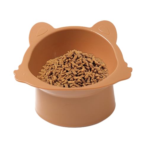 Erhöhter Katzennapf - 400 ml, 15 Grad geneigt, große Futternäpfe für Katzen - Lebensmittelechter Napf für Trockenfutter, Kekse, Wasser, Rutschfester Futternapf für Haustiere mit vergrößerter Youpo von Youpo