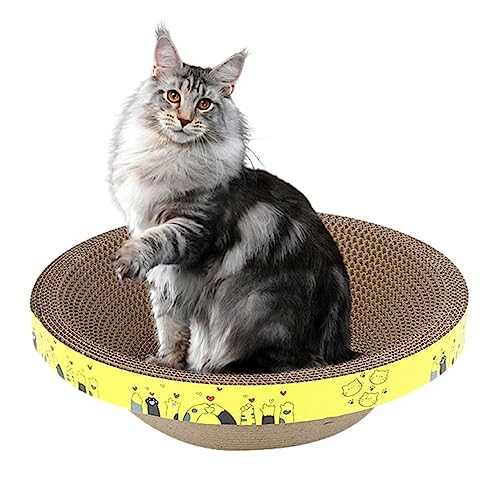 Katzenkratzbrett - Großer Katzenkratzer im Space Bowl-Stil | Katzenkratz-Loungebett, Recyclingbrett zum Möbelschutz, Katzenkätzchen-Trainingsspielzeug Youpo von Youpo