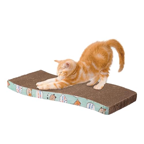 Katzenkratzer aus Pappe,Doppelseitige Kratzmatte für Katzen - Mehrzweck-Katzenboden-Kratzunterlage, Katzenschaber für Katzen und Kätzchen, schützt Couch-Teppiche, Möbel, Sofas Youpo von Youpo