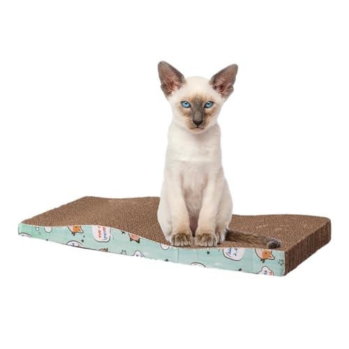 Katzenkratzkarton - Doppelseitige Kratzmatte | Mehrzweck-Katzenboden-Kratzunterlage, Katzenschaber für Katzen und Kätzchen, schützt Couch-Teppiche, Möbel, Sofas Youpo von Youpo