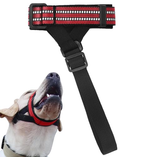 Maulkorb für Hunde aus Nylon | Verstellbarer Hundemaulkorb mit reflektierendem Draht | Trainingszubehör für große Hunde für Zuhause, Spielen im Freien, Spazierengehen, Reisen, Fotografieren Youpo von Youpo