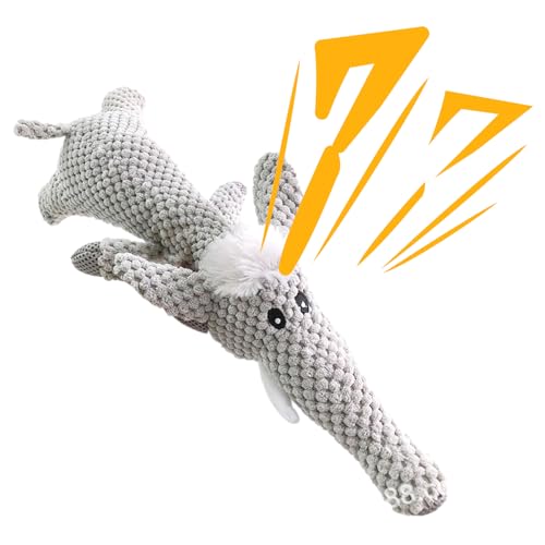 Youpo Hundeseilspielzeug - Quietschendes Seil-Hundespielzeug in Elefantenform | Weiches Hundespielzeug, Zahnspielzeug für Hunde, Welpen, zum Spielen von Youpo