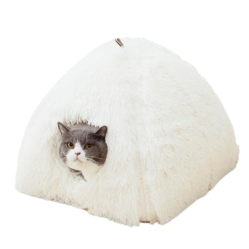 Youpo Katzenzelte für Wohnungskatzen - Katzenhauszelt mit abnehmbarem, waschbarem, gepolstertem Kissen - Innenbett mit Schaumstoffkissen, Tierhöhle, weiche und selbstwärmende Kätzchenbetten und Möbel Youpo Katzenzelte für Wohnungskatzen - Katzenhauszelt mit abnehmbarem, waschbarem, gepolstertem Kissen - Innenbett mit Schaumstoffkissen, Tierhöhle, weiche und selbstwärmende Kätzchenbetten und Möbel von Youpo