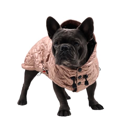 MOKKO Hundebekleidung - Warme Jacke für Französische Bulldogge und Mopsrassen Warme Hundebekleidung Farbe: Beige Geschlecht: Unisex Your Stylish Hunter (XL) von Your Stylish Hunter