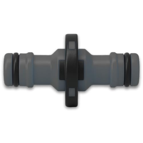 YourCasa Schlauch Kupplung 1/2 Zoll Gartenschlauch Verbinder - Schlauchverbinder Schlauchkupplung Verbindungsstück Doppelklupplung Wasserschlauch Adpater Verlängerung Schlauchadapter (Anthrazit) von YourCasa