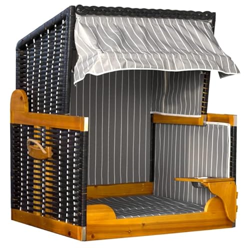 YOURSOL by Devries Hundestrandkorb mit schwenkbarem Napf, schwarz-grau, Hundehütte, Hundekorb YOURSOL by Devries Hundestrandkorb mit schwenkbarem Napf, schwarz-grau, Hundehütte, Hundekorb von Yoursol