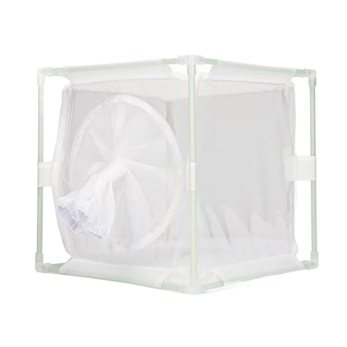 Insektenbeobachtungskäfig, PVC-Netz, Weiß, Wiederverwendbare Zucht-Inkubatorbox(B) von Yousiliang