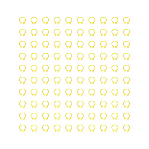 Yousiliang Geflügelbeinbänder – 100 Stück 8 mm Identifikationsgeflügelbeinbänder ohne Wortzubehör (Amarillo) von Yousiliang