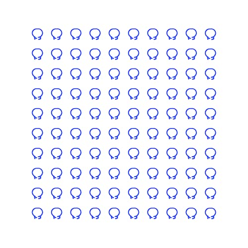Yousiliang Geflügelbeinbänder – 100 Stück 8 mm Identifikationsgeflügelbeinbänder ohne Wortzubehör (Azul Oscuro) von Yousiliang