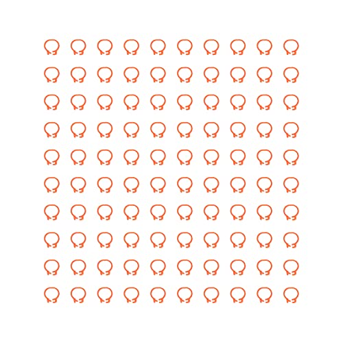 Yousiliang Geflügelbeinbänder – 100 Stück 8 mm Identifikationsgeflügelbeinbänder ohne Wortzubehör (Farbe Naranja) von Yousiliang