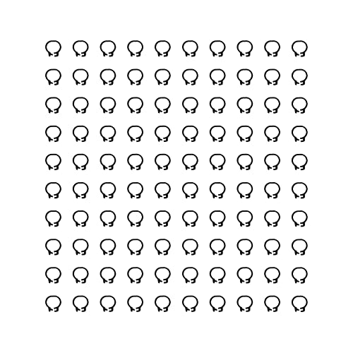 Yousiliang Geflügelbeinbänder – 100 Stück 8 mm Identifikationsgeflügelbeinbänder ohne Wortzubehör (Neger) von Yousiliang