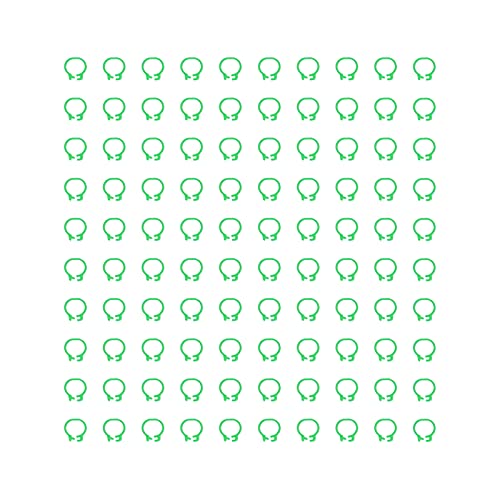 Yousiliang Geflügelbeinbänder – 100 Stück 8 mm Identifikationsgeflügelbeinbänder ohne Wortzubehör (Verdes) von Yousiliang