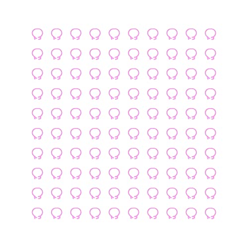 Yousiliang Geflügelbeinbänder – 100 Stück 8 mm Identifikationsgeflügelbeinbänder ohne Wortzubehör (rosa) von Yousiliang