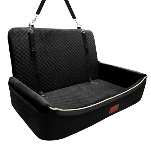 Youvee Hundeautositz, großes Hundeautobett, Schwarz von Youvee
