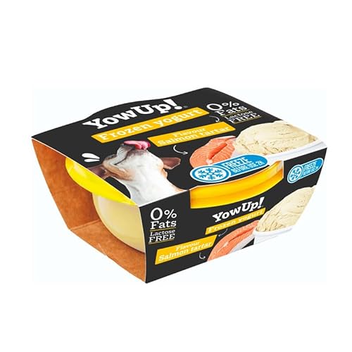 YowUp! Eiscreme für Hunde, Lachsgeschmack, 12 Stück, natürlicher und gesunder Snack, laktosefrei, Leckerlis für Hunde, für Welpen und erwachsene Hunde von YowUp!