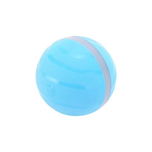 Yowablo Auto Roll, wiederaufladbare, intelligente interaktive Haustier Spielzeug Ball kauen Geschenk K?zchen K?zchen Welpen Welpen mit - (7cm,Blau) von Yowablo