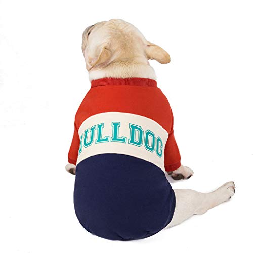 Yowablo Haustier-Kleidung Herbst und Winter Cotton-Padded Clothes Dog Patchwork (XL,3- Wein) von Yowablo