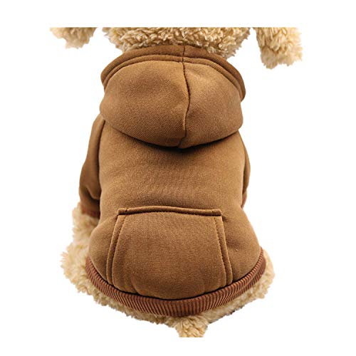 Yowablo Hund Pullover, Hundepullover, Haustier Sweater, Sweatshirt, Hunde Pullover, Kleidung, Hundebekleidung, Hundepullover, Baumwolle Sweatshirt für Welpen große Hunde (XS,1- Kaffee) von Yowablo