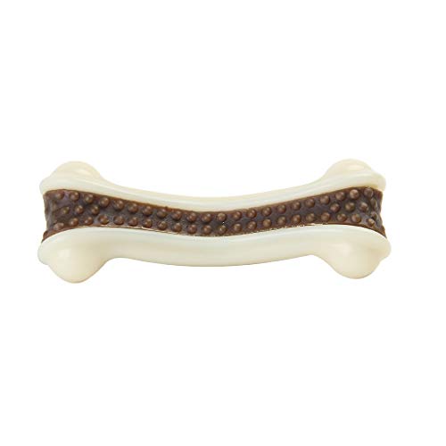 Yowablo Hundeknochen-resistentes Beißspielzeug Hunde Katzenfutter-Stock Knochen-Bis Zahnmedizinisches Haustier Spielzeug (13cm,Weiß) von Yowablo