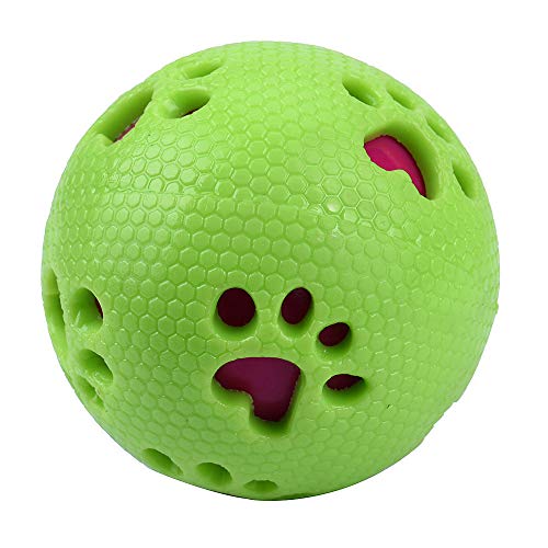 Yowablo Katzenspielzeug Ball Hundespielzeug Hundeball Katzenball Hunde Kauspielzeug Saugnapf Hund Zahnbürste Spielzeug Snackball Hund Frisbee Katzen (M,B) von Yowablo
