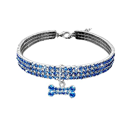 Yowablo Pet Dog Halskette Halsbänder Mini Fancy Cute Bling Chocker Hund Strass Halsketten Für Herren Edelstahl Yowablo Pet Dog Halskette Halsbänder Mini Fancy Cute Bling Chocker Hund Strass Halsketten Für Herren Edelstahl von Yowablo