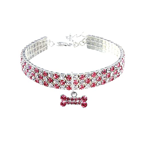 Yowablo Pet Dog Halskette Halsbänder Mini Fancy Cute Bling Chocker Hund Strass Halsketten Für Herren Edelstahl Yowablo Pet Dog Halskette Halsbänder Mini Fancy Cute Bling Chocker Hund Strass Halsketten Für Herren Edelstahl von Yowablo