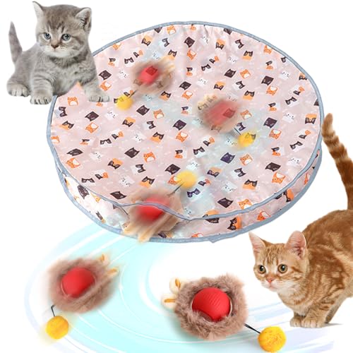Yozexin Katzenspielzeug für Indoor-Katzen und Erwachsene, interaktives automatisches Katzenball-Spielzeug, schnelles Rollen und bewegungsaktiviertes Zwitschern, Verstecken und Suchen der Maus, Yozexin Katzenspielzeug für Indoor-Katzen und Erwachsene, interaktives automatisches Katzenball-Spielzeug, schnelles Rollen und bewegungsaktiviertes Zwitschern, Verstecken und Suchen der Maus, von Yozexin