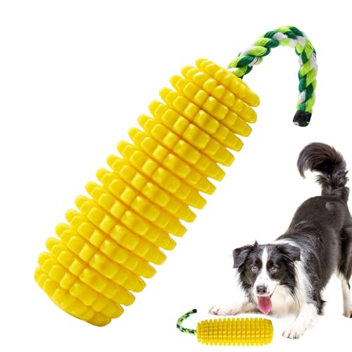 Yplkm Corn Dog Spielzeug - Welpen Zahnreinigungsspielzeug - Quietsch Zahnreiniger | Für Mittelgroße Große Kleine Rassen Aggressiv Kauer Zahnen Langeweile Erleichterung von Yplkm