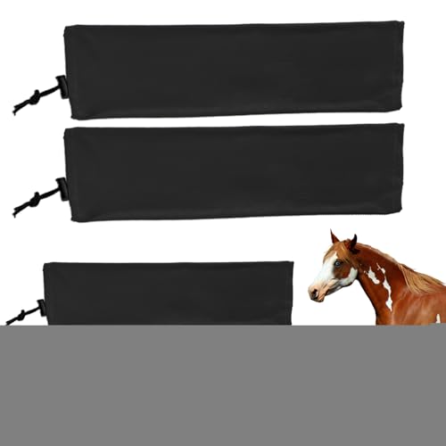 Yplkm Fliegenschutz Socken Für | Verstellbare Beinschutz Gamaschen für | rutschfeste fliegengamaschen Für Training, Auslauf, Stall Und Reitsport von Yplkm