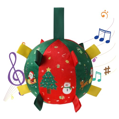 Yplkm Hund Quietschball | Weihnachts Plüsch Quietschball Hundekauspielzeug,Interaktives Welpen Zubehör Klein Groß Spiel Bewegung Beschäftigung Stimulation Langeweile von Yplkm