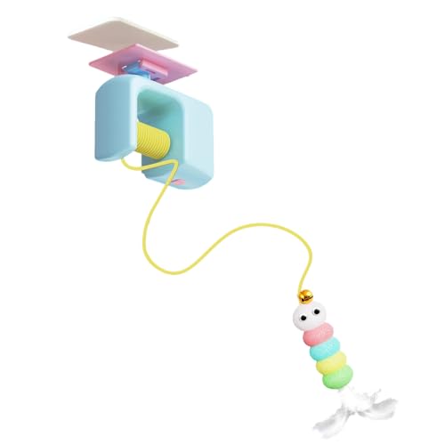 Yplkm Katzenangel Spielzeug | Ausziehbare Interaktive Katzenspielangel - Spielzeug Für Katzenspiel Mit Stabilem Design Zum Jagen Und Springen Für Drinnen Und Draußen Balkon Garten Wohnzimmer von Yplkm