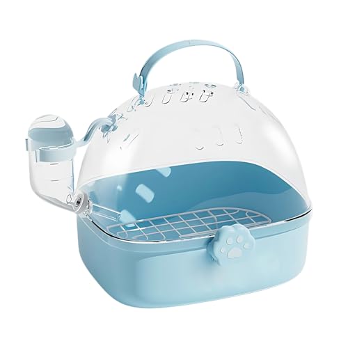 Yplkm Vogelreisekäfig | Tragbarer Hamsterkäfig mit Wasserflasche | Transportzubehör für Haustier Vögel | Geräumiges Design für Spatzen Aras Conures Chinchillas Wellensittiche Nymphensittiche Sittiche Yplkm Vogelreisekäfig | Tragbarer Hamsterkäfig mit Wasserflasche | Transportzubehör für Haustier Vögel | Geräumiges Design für Spatzen Aras Conures Chinchillas Wellensittiche Nymphensittiche Sittiche von Yplkm