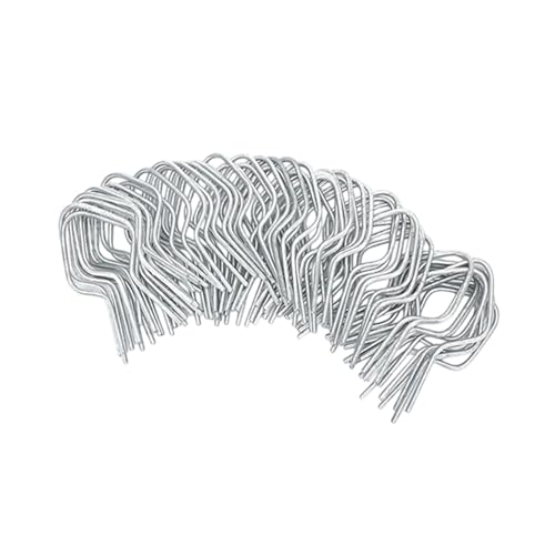 YsXoWiui 100x Drahtzaun Clips Verzinkter Stahl Einfache Installation Multifunktionale Tragbare Zaunbefestigungsbinder Robuste Zaundrahtbinder, Quadrat von YsXoWiui