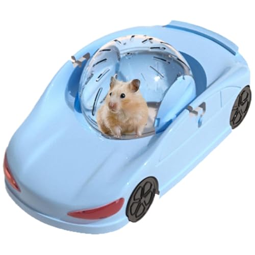 Hamster-Rollball, Sportwagen, kleines Haustier-Spielzeug, Auto, Laufrad, Hamster-Supersportwagen, Spielzeug, interaktiver Hamster-Fitness-Rollball für Hamster, Rennmäuse, Mäuse (blau) von Ysaca
