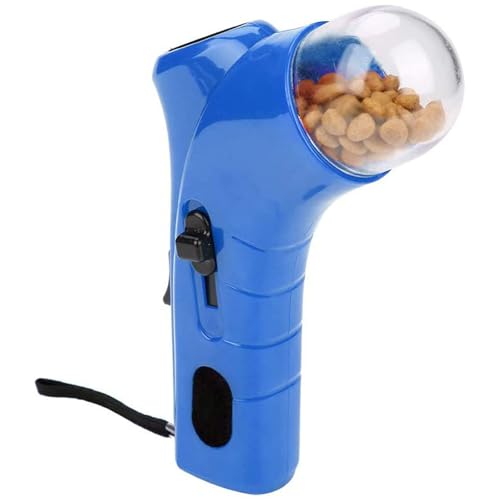 Interaktives Katzen-Leckerli-Katapult, Haustier-Snack-Katapult, Snack-Katapult, Interaktives Haustier-Fütterspielzeug für Hunde und Katzen, Trainingstraining (blau) von Ysaca