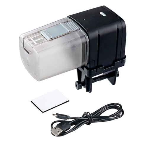 Aquarium Futterautomat USB-Betriebener WiFi Intelligenter Automatischer Aquarium Futterspender für Fische, Intelligentes Timing Fisch-Futterspender, APP Fernbedienung Sprachsteuerung in 24 Sprachen von Ysislybin